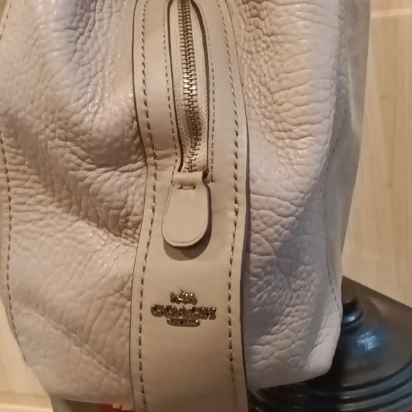 Coach Edie Shoulder Bag 42 Suede & Buffalo Embossed Leather - Picture 2 of 14